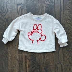 Baby Gap Minnie Mouse Sweatshirt 2T